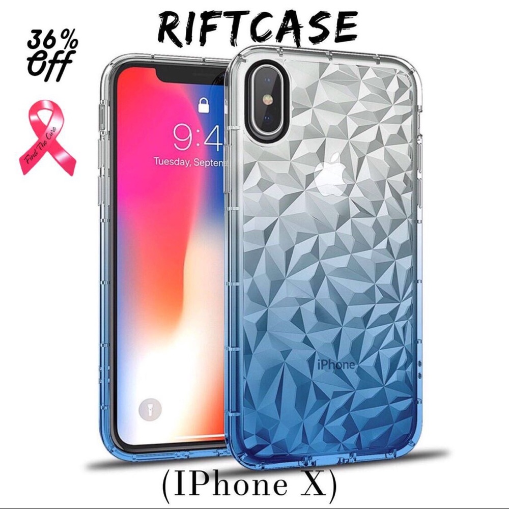 RIFTCase IPhone 7/8/X Crystal Case Breast Cancer